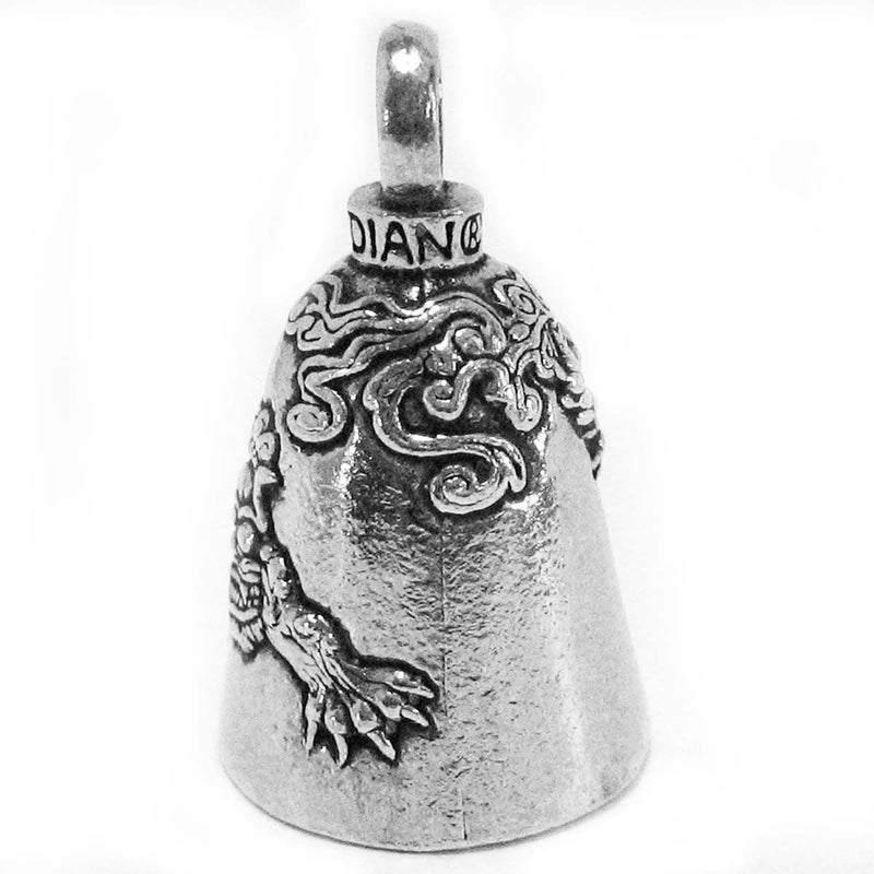 Guardian Bell Foo Dog Good Luck Bell w/Keyring & Black Velvet Gift Bag | Motorcycle Bell | Lead-Free Pewter | Good Luck Gift to Friends & Family | Bike Bell | Made in USA - Image 2